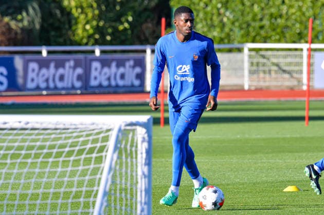 FOOTBALL : Entrainement de l™Equipe de France - 22 09 2026 Ousmane Dembele (France) ClairefontaineFrance  Copyright: xBaptistexAutissierx