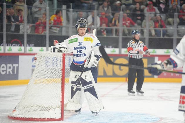 Biel Bienne, Switzerland - September 22: Philip Wuthrich (Goalkeeper 30 HCAP) during the National League match between EHC Biel-Bienne and HC Ambri-Piotta at Tissot Arena on September 22, 2026 in Biel Bienne, Switzerland. Copyright: xKjetilxWaberx xSPPx Sportspressphoto_SPR237199