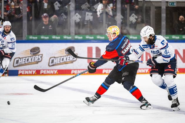 September 22, 2026 Ice Hockey Season 2026–2027 Penny DEL Nuremberg Ice Tigers Icetigers Adler Mannheim ThHa xthxhax Noah Samanski 8, Nuremberg Ice Tigers, NIT Anthony Greco 44, Adler Mannheim