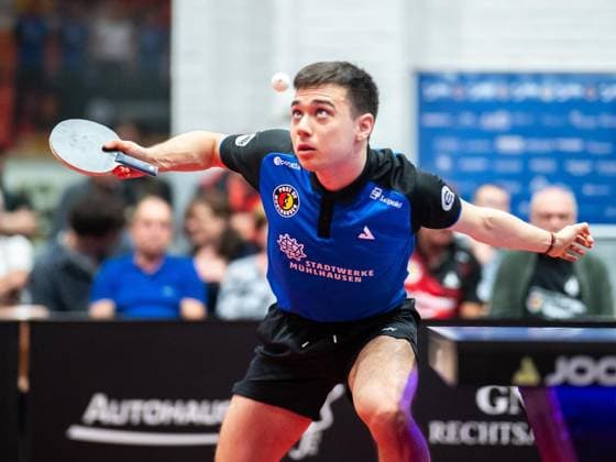 TABLE TENNIS 1ST BUNDESLIGA SEASON 2026–2027, MATCHDAY 5: MÜHLHAUSEN VS. DÜSSELDORF ** FOR EDITORIAL PURPOSES ONLY ** EDITORIAL USE ONLY ** p 22 09 2026 Mühlhausen Table Tennis 1 Bundesliga Season 2026–2027 Matchday 5 LOTTO Thüringen Center Court Post SV Mühlhausen Borussia Düsseldorf Match Kay Stumper Post SV Mühlhausen Germany Thuringia Mühlhausen Copyright SaschaxFromm Copyright: SaschaxFromm doc87ps3k9hev51g1le1bug ,EDITORIAL USE ONLY Copyright: SaschaxFromm