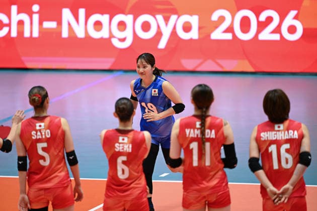 Volleyball: China v Japan - 20th Asian Games Aichi-Nagoya KOMAKI, JAPAN - SEPTEMBER 22: Mana NISHIZAKI 19 of Japan reacts during the Volleyball Women s Final on day three of the 20th Asian Games Aichi-Nagoya at Park Arena Komaki on September 22, 2026 in Komaki, Aichi, Japan. Stringer Anadolu Komaki Japan. Editorial use only. Please get in touch for any other usage.  Copyright: x2026xAnadoluxStringerx