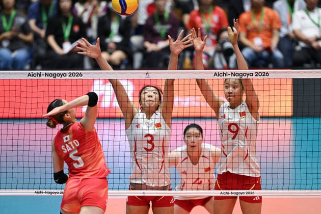 Volleyball: China v Japan - 20th Asian Games Aichi-Nagoya KOMAKI, JAPAN - SEPTEMBER 22: Xinn TANG 3 of China competes during the Volleyball Women s Final on day three of the 20th Asian Games Aichi-Nagoya at Park Arena Komaki on September 22, 2026 in Komaki, Aichi, Japan. Stringer Anadolu Komaki Japan. Editorial use only. Please get in touch for any other usage.  Copyright: x2026xAnadoluxStringerx