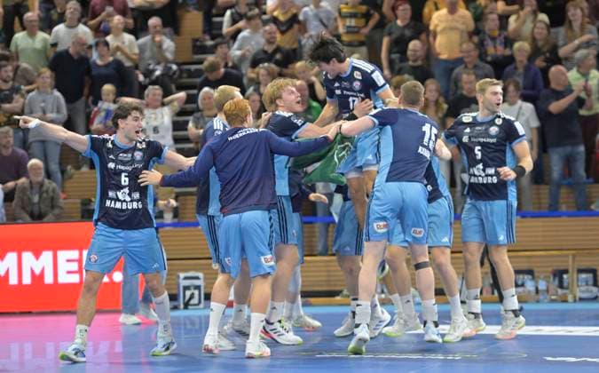 September 22, 2026, Hamburg Celebrates Cup Victory, DHB Cup, HC Elbflorenz Dresden vs. HC Hamburg, c Dresden