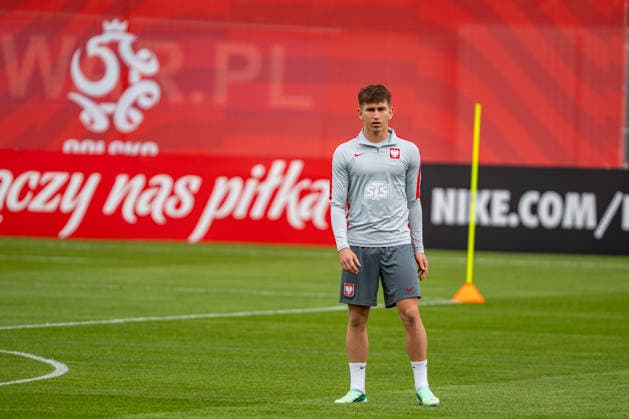 Marcel Regula seen during the Poland national team, Nationalteam training session on the second day of the team™s training camp ahead of the upcoming UEFA Nations League matches (Kazimierz Koper Ball Raw Images) Warszawa KS Zwar Poland Copyright: xKazimierzxKoperx KAZ_PZPN_DAY2-21