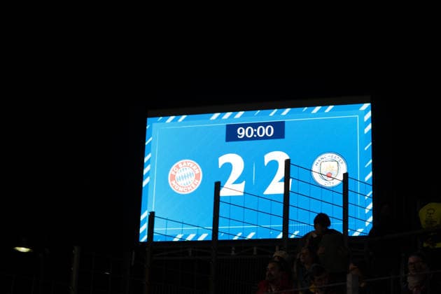 Final score of the UEFA Women s Champions League match between FC Bayern Munich and Manchester City on September 22, 2026, at uhlsport PARK in Unterhaching, Bavaria, Germany