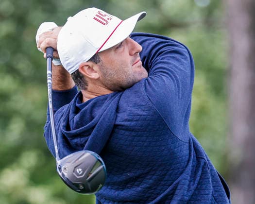 Scottie Scheffler of the US hits a tee shot on the twelfth hole during practice for the Presidents Cup golf tournament at Medinah Country Club in Medinah, Illinois on Tuesday, September 22, 2026. Competition between the USA and the International team begins on Thursday, September 24 with Four-Ball play.  MED20260922915 TANNENxMAURY