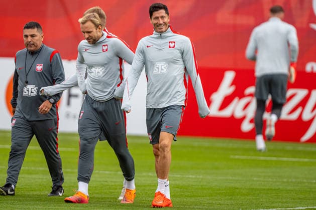 Robert Lewandowski seen during the Poland national team, Nationalteam training session on the second day of the team™s training camp ahead of the upcoming UEFA Nations League matches (Kazimierz Koper Ball Raw Images) Warszawa KS Zwar Poland Copyright: xKazimierzxKoperx KAZ_PZPN_DAY2-34