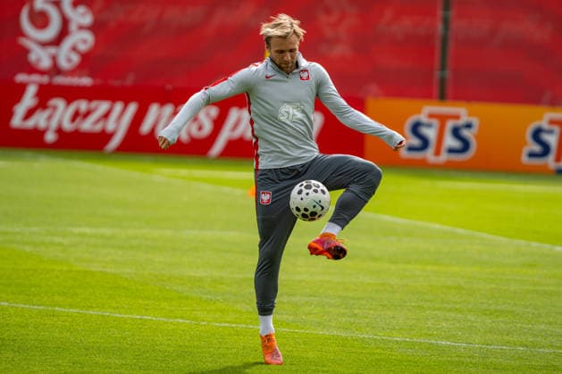 Tymoteusz Puchacz seen during the Poland national team, Nationalteam training session on the second day of the team™s training camp ahead of the upcoming UEFA Nations League matches (Kazimierz Koper Ball Raw Images) Warszawa KS Zwar Poland Copyright: xKazimierzxKoperx KAZ_PZPN_DAY2-4