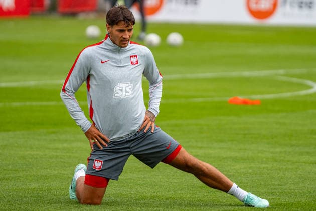 Jakub Kiwior seen during the Poland national team, Nationalteam training session on the second day of the team™s training camp ahead of the upcoming UEFA Nations League matches (Kazimierz Koper Ball Raw Images) Warszawa KS Zwar Poland Copyright: xKazimierzxKoperx KAZ_PZPN_DAY2-50