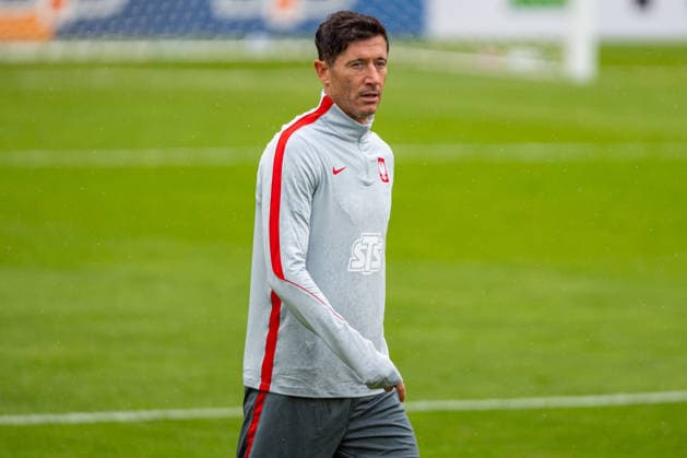 Robert Lewandowski seen during the Poland national team, Nationalteam training session on the second day of the team™s training camp ahead of the upcoming UEFA Nations League matches (Kazimierz Koper Ball Raw Images) Warszawa KS Zwar Poland Copyright: xKazimierzxKoperx KAZ_PZPN_DAY2-69