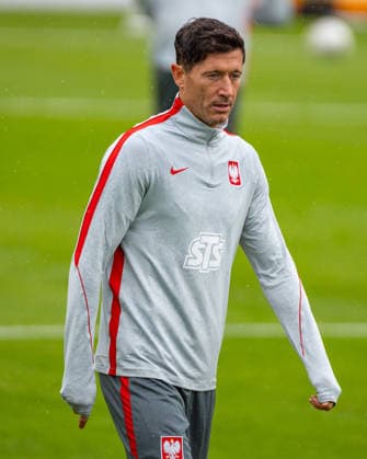Robert Lewandowski seen during the Poland national team, Nationalteam training session on the second day of the team™s training camp ahead of the upcoming UEFA Nations League matches (Kazimierz Koper Ball Raw Images) Warszawa KS Zwar Poland Copyright: xKazimierzxKoperx KAZ_PZPN_DAY2-70