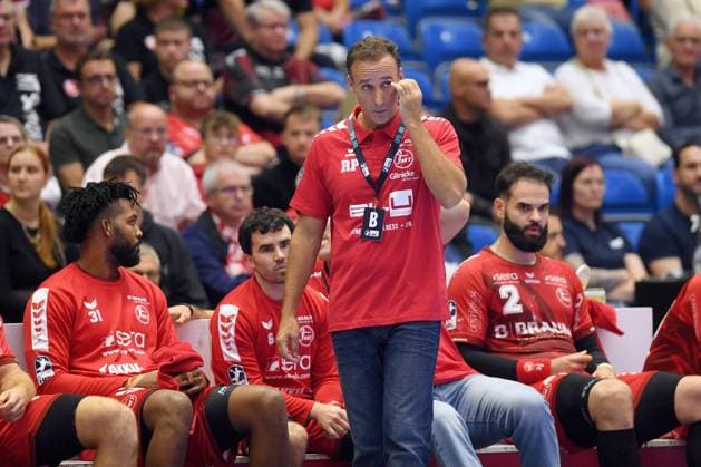 Roberto Garcia Parrondo, MT Melsungen coach: disappointed, frustrated, emotional; Ruben Marchan, MT Melsungen 2 R; Dariel Garcia Rivera, MT Melsungen 31 L; GER; MT Melsungen vs. Rhein Neckar Löwen, handball, DHB Cup, 2nd round, 2026–2027 season, September 22, 2026, GER, MT Melsungen Rhein-Neckar Löwen, handball, DHB Cup, 2nd round, 2026–2027 season, September 22, 2026, Kassel Copyright: xEibner-Pressefotox xRolandxSippelx EP_RSL