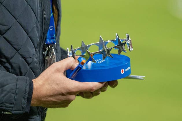 Soccer: UEFA Women s Champions League, Matchday 1, FC Bayern Munich Women vs. Manchester City Women s Football Club on September 22, 2026, at Sportpark Unterhaching in Munich, Germany; 2026–2027 Season; Player of the Match Award; Munich, Sportpark Unterhaching, Germany Copyright: xPhilippxImhofx
