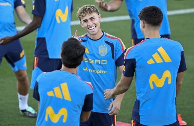 Spanish national football team prepares for UEFA Nations League match against England MADRID, SPAIN - SEPTEMBER 22: Fermin Lopez of Spain attends open practice session ahead of 2026-27 UEFA Nations League C match against England at the Royal Spanish Football Federation s (RFEF) Las Rozas facility in Madrid, Spain on September 22, 2026. Burak Akbulut Anadolu Madrid Spain. Editorial use only. Please get in touch for any other usage.  Copyright: x2026xAnadoluxBurakxAkbulutx