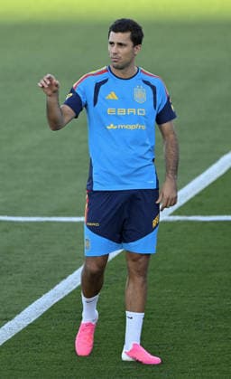 Spanish national football team prepares for UEFA Nations League match against England MADRID, SPAIN - SEPTEMBER 22: Rodrigo Hernandez Cascante (Rodri) of Spain attends open practice session ahead of 2026-27 UEFA Nations League C match against England at the Royal Spanish Football Federation s (RFEF) Las Rozas facility in Madrid, Spain on September 22, 2026. Burak Akbulut Anadolu Madrid Spain. Editorial use only. Please get in touch for any other usage.  Copyright: x2026xAnadoluxBurakxAkbulutx