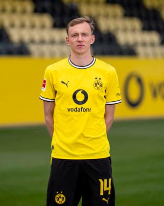Borussia Dortmund; 1. BL, Porträttermin 2026 2027 Maximilian Beier; Borussia Dortmund; 1. BL, Porträttermin 2026 2027 Foto: Borussia Dortmund Hendrik Deckers via Revierfoto Borussia Dortmund; 1. BL, Porträttermin 2026 2027