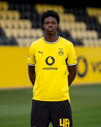 Borussia Dortmund; 1. BL, Porträttermin 2026 2027 Mussa Kaba; Borussia Dortmund; 1. BL, Porträttermin 2026 2027 Foto: Borussia Dortmund Hendrik Deckers via Revierfoto Borussia Dortmund; 1. BL, Porträttermin 2026 2027