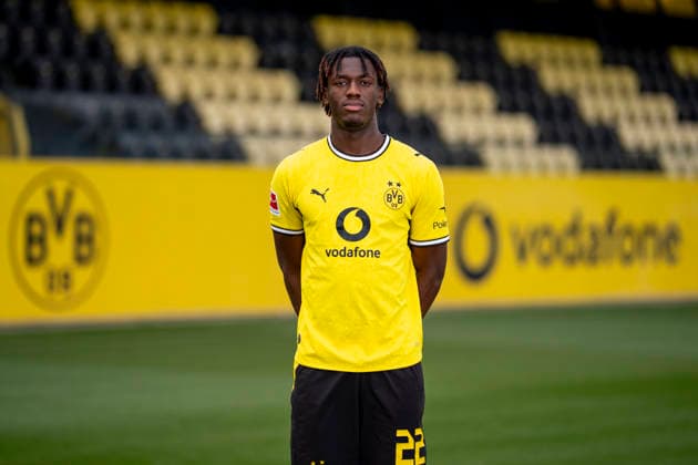 Borussia Dortmund; 1. BL, Porträttermin 2026 2027 Joane Gadou; Borussia Dortmund; 1. BL, Porträttermin 2026 2027 Foto: Borussia Dortmund Hendrik Deckers via Revierfoto Borussia Dortmund; 1. BL, Porträttermin 2026 2027