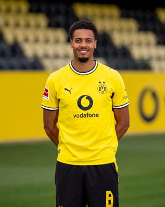 Borussia Dortmund; 1. BL, Porträttermin 2026 2027 Felix Nmecha; Borussia Dortmund; 1. BL, Porträttermin 2026 2027 Foto: Borussia Dortmund Hendrik Deckers via Revierfoto Borussia Dortmund; 1. BL, Porträttermin 2026 2027