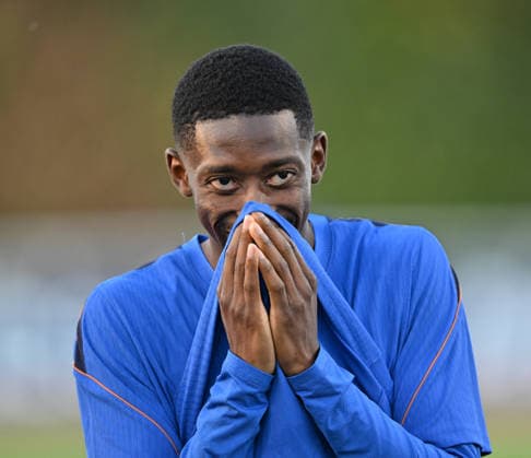 Ahead of Turkiye v France: UEFA Nations League CLAIREFONTAINE-EN-YVELINES, FRANCE - SEPTEMBER 22: France’s forward Ousmane Dembele smiles as he leaves after a training session ahead of the UEFA Nations League match between Turkiye and France in Clairefontaine-en-Yvelines, southwest of Paris, France on September 22, 2026. Mustafa Yalcin Anadolu Clairefontaine-en-yvelines France. Editorial use only. Please get in touch for any other usage.  Copyright: x2026xAnadoluxMustafaxYalcinx