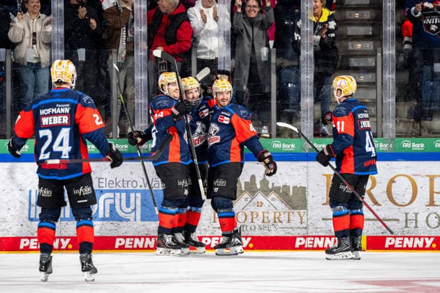 September 22, 2026, 2026–2027 Ice Hockey Season, Penny DEL, Nuremberg Ice Tigers, Icetigers, Adler Mannheim, ThHa xthxhax, Austin Magera 19, Nuremberg Ice Tigers, NIT Tyler Spezia 37, Nuremberg Ice Tigers, NIT Greg Meireles 43, Nuremberg Ice Tigers, NIT Marcus Weber 24, Nuremberg Ice Tigers, NIT Jakob Weber 41, Nuremberg Ice Tigers, NIT Goal celebration, joy, cheering