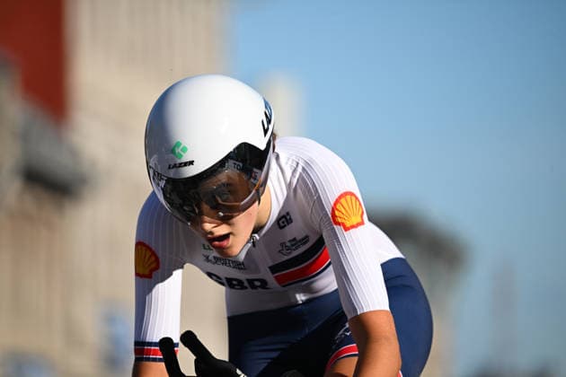 2026 UCI Road World Championships Picture by Zac Williams SWpix.com - 22 09 2026 - Cycling - 2026 UCI Road World Championships - MontrÃ al, Canada - Women Junior Individual Time Trial (ITT) - Aalia Clay (Great Britain) Copyright: x xSWpix.comx(t axPhotographyxHubxLtd)xZacxWilliams SWpix.comx SWP-3521-1728