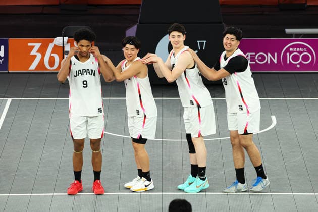 Japan team group, Mannschaftsbild, Totale SEPTEMBER 22, 2026 - 3x3 Basketball : Men s Preliminary Round at Kinjo Futo Station Square Venue during the Asian Games Aichi-Nagoya 2026 in Aichi, Japan.  aflo_350096483 x