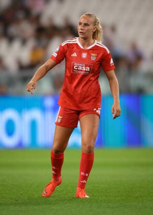 Juventus Women v SL Benfica Women - UEFA Womens Champions League - League Phase Matchday 1 - Season 2026-2027 Turin, Italy, 22nd September 2026. Froya Dorsin of SL Benfica looks on during the Juventus Women vs SL Benfica Women UEFA Womens Champions League, League Phase, Matchday 1, match at Juventus Stadium, Turin. Picture credit should read: Jonathan Moscrop Turin Juventus Stadium Italy