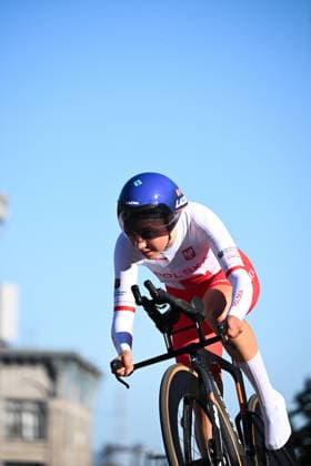 2026 UCI Road World Championships Picture by Zac Williams SWpix.com - 22 09 2026 - Cycling - 2026 UCI Road World Championships - MontrÃ al, Canada - Women Junior Individual Time Trial (ITT) - Maria OkruciÅ ska (Poland) Copyright: x xSWpix.comx(t axPhotographyxHubxLtd)xZacxWilliams SWpix.comx SWP-3521-1763