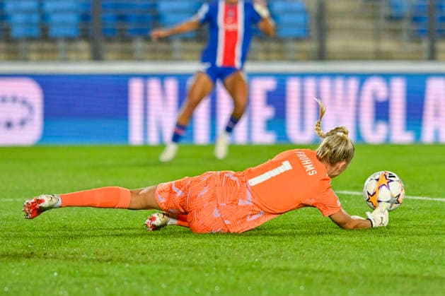 September 22, 2026, Madrid, Madrid, Spain: 1 MERLE FROHMS of Real Madrid CF Femenino in action during the Women s Champions League match between REAL MADRID FEMENINO and PARIS SAINT-GERMAIN FC, held on September 22, 2026, in Valdebebas, Madrid, Spain. The Women s Champions League Match REAL MADRID - PARIS SAINT-GERMAIN FC (22.09.26)  - ZUMAc312 20260922_zsp_c312_051 Copyright: xOscarxManuelxSanchezx
