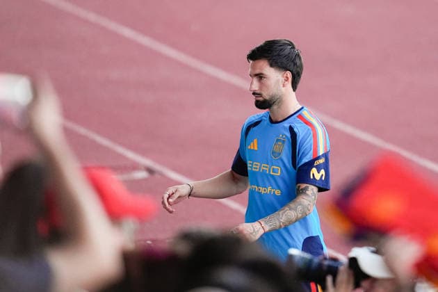 September 22, 2026, Las Rozas, Madrid, Spain: Alex Baena during the training session of Spain Team ahead of the UEFA Nations League 2026 27 matches against England, Croatia and Czech Republic at Ciudad del Futbol on September 22, 2026, in Las Rozas, Madrid, Spain. Training Session Of Spain Team - UEFA Nations League 26 27  - ZUMAa181 20260922_zaa_a181_010 Copyright: xDennisxAgyemanx