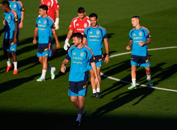 September 22, 2026, Las Rozas, Madrid, Spain: Aymeric Laporte during the training session of Spain Team ahead of the UEFA Nations League 2026 27 matches against England, Croatia and Czech Republic at Ciudad del Futbol on September 22, 2026, in Las Rozas, Madrid, Spain. Las Rozas Spain - ZUMAa181 20260922_zaa_a181_124 Copyright: xDennisxAgyemanx