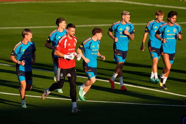 September 22, 2026, Las Rozas, Madrid, Spain: Unai Simon during the training session of Spain Team ahead of the UEFA Nations League 2026 27 matches against England, Croatia and Czech Republic at Ciudad del Futbol on September 22, 2026, in Las Rozas, Madrid, Spain. Training Session Of Spain Team - UEFA Nations League 26 27  - ZUMAa181 20260922_zaa_a181_018 Copyright: xDennisxAgyemanx