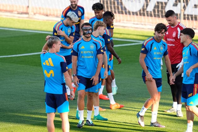 September 22, 2026, Las Rozas, Madrid, Spain: Eric Garcia during the training session of Spain Team ahead of the UEFA Nations League 2026 27 matches against England, Croatia and Czech Republic at Ciudad del Futbol on September 22, 2026, in Las Rozas, Madrid, Spain. Training Session Of Spain Team - UEFA Nations League 26 27  - ZUMAa181 20260922_zaa_a181_019 Copyright: xDennisxAgyemanx