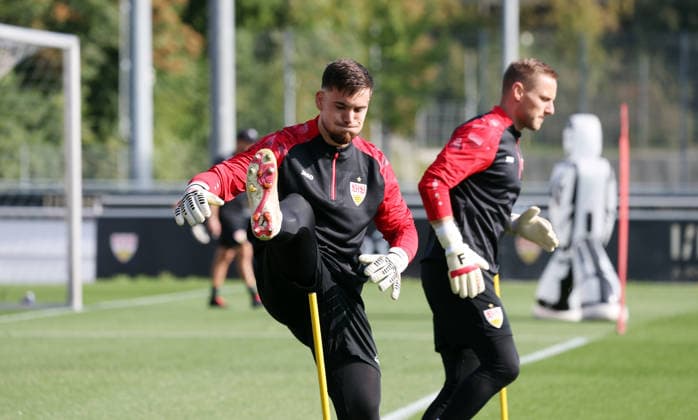 September 22, 2026 VfB Stuttgart Practice Germany, Stuttgart, September 22, 2026, Soccer, Bundesliga, 2026–2027 Season, VfB Stuttgart Practice Dennis Seimen