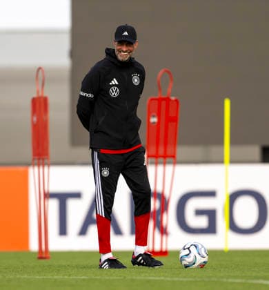 September 22, 2026, German National Soccer Team (DFB), training camp in Herzogenaurach, at the ADIDAS headquarters, ahead of the UEFA Nations League matches, German national team coach Jürgen Klopp laughing