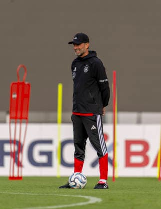 September 22, 2026, German National Soccer Team (DFB), training camp in Herzogenaurach, at the ADIDAS headquarters, ahead of the UEFA Nations League matches, German national team coach Jürgen Klopp laughing