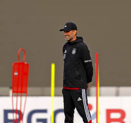 September 22, 2026, DFB German National Soccer Team, training camp in Herzogenaurach, at the ADIDAS headquarters, ahead of the UEFA Nations League matches, German national team coach Jürgen Klopp smiling