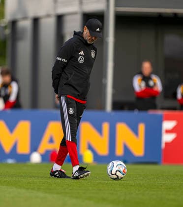 September 22, 2026, DFB German National Soccer Team, training camp in Herzogenaurach, at ADIDAS s home ground, ahead of the UEFA Nations League matches, German national team coach Jürgen Klopp looks pensive