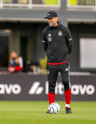 September 22, 2026, German National Soccer Team (DFB), training camp in Herzogenaurach, at the ADIDAS headquarters, ahead of the UEFA Nations League matches, German national team coach Jürgen Klopp smiling