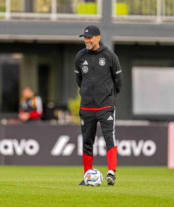 September 22, 2026, German National Soccer Team (DFB), training camp in Herzogenaurach, at the ADIDAS headquarters, ahead of the UEFA Nations League matches, German national team coach Jürgen Klopp smiling
