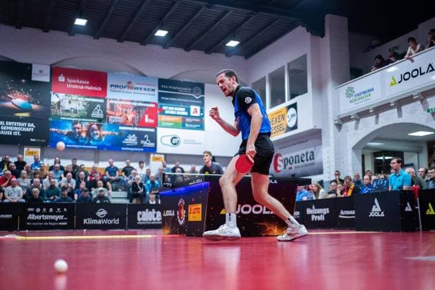 TABLE TENNIS 1ST BUNDESLIGA SEASON 2026–2027, MATCHDAY 5: MÜHLHAUSEN VS. DÜSSELDORF ** FOR EDITORIAL PURPOSES ONLY ** EDITORIAL USE ONLY ** p 22 09 2026 Mühlhausen Table Tennis 1st Bundesliga Season 2026–2027 Match Day 5 LOTTO Thuringia Center Court Post SV Mühlhausen Borussia Düsseldorf in the photo Marcos Freitas Post SV Mühlhausen Germany Thuringia Mühlhausen Copyright SaschaxFromm Copyright: SaschaxFromm doc87pxcd7mxx4fkbftbug ,EDITORIAL USE ONLY Copyright: SaschaxFromm