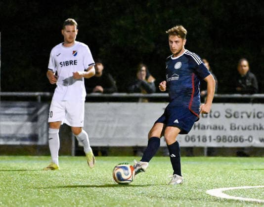 September 22, 2026, xpsx, Soccer: Hessen Cup Round of 16, Germania Dörnigheim vs. TSV Steinbach Haiger; from left: Emanuel Becker, Dörnigheim, Maintal, Hessen, Germany, DEU