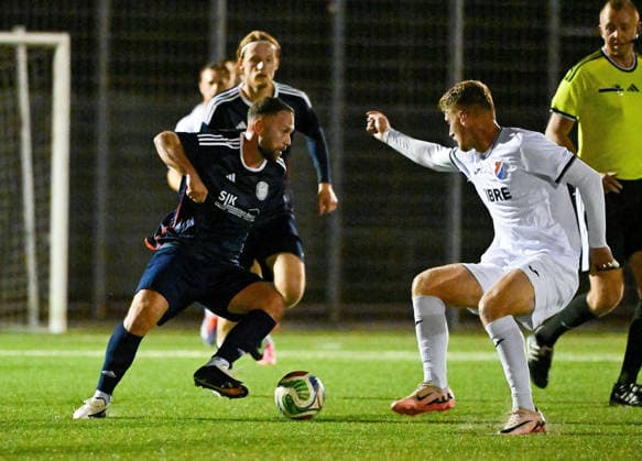 September 22, 2026, xpsx, Hessen Cup Round of 16, Germania Dörnigheim vs. TSV Steinbach Haiger; from left: Ugur Erdogan (Dörnigheim), Ertan Hajdaraj (Steinbach Maintal), Hessen, Germany, DEU
