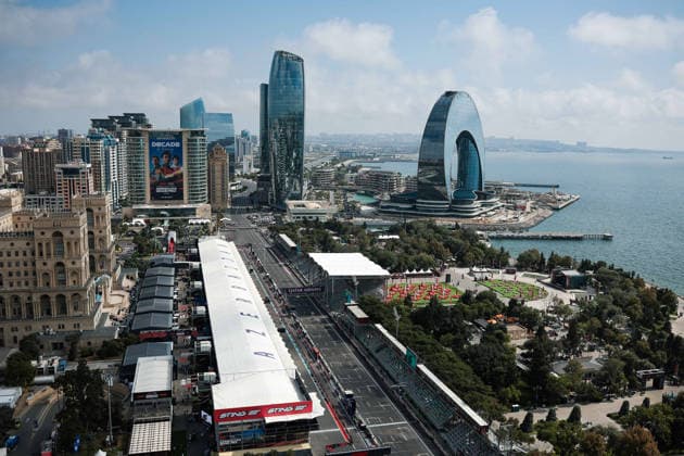 F1 - AZERBAIJAIN GRAND PRIX 2026 General view of Baku Street Circuit during the 2026 Formula 1 Azerbaijan Grand Prix, 15th round of the 2026 Formula One World Championship, WM, Weltmeisterschaft from September 24 to 26, 2026 on the Baku City Circuit, in Baku, Azerbaijan - BakuAzerbaijan  Copyright: xEricxAlonsox