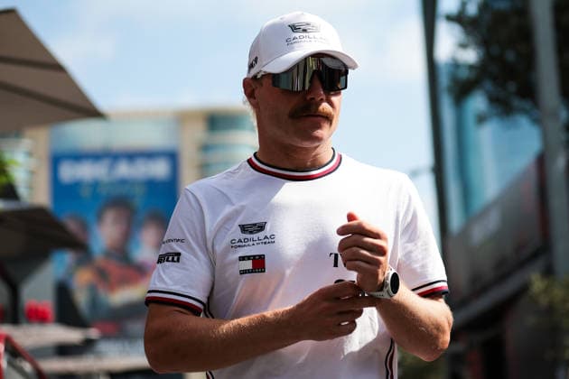 F1 - AZERBAIJAIN GRAND PRIX 2026 BOTTAS Valtteri (fin), Cadillac F1 Team MAC-26, portrait during the 2026 Formula 1 Azerbaijan Grand Prix, 15th round of the 2026 Formula One World Championship, WM, Weltmeisterschaft from September 24 to 26, 2026 on the Baku City Circuit, in Baku, Azerbaijan - BakuAzerbaijan  Copyright: xEricxAlonsox