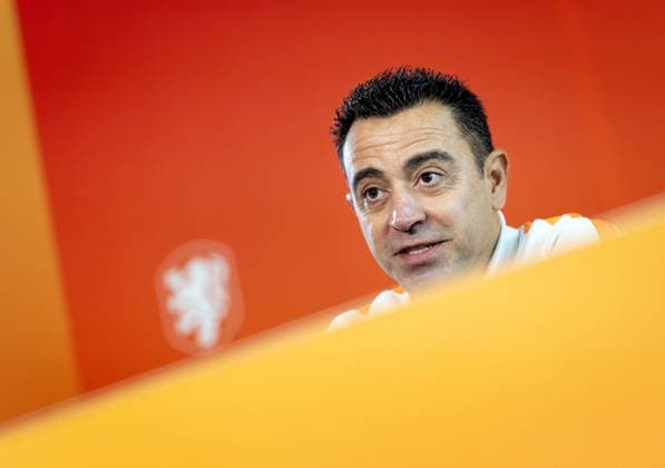 ZEIST - National coach Xavi Hernandez during a press conference, PK, Pressekonferenz at the KNVB Campus in preparation for the Nations League match against Germany. KOEN VAN WEEL ANP xVIxANPxSportx xxANPxIVx 569757212 originalFilename: 569757212.jpg