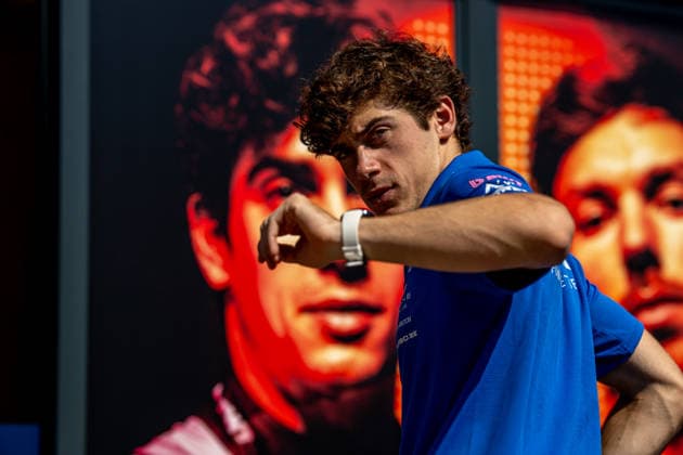 BAKU, AZERBAIJAN: Franco Colapinto, racing for the Alpine team during the 2026 Formula 1 Azerbaijan Grand Prix at the Baku City Circuit in Baku, Azerbaijan