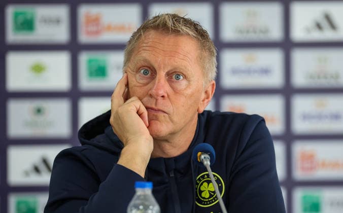 Republic of Ireland press conference, PK, Pressekonferenz Fadil Vokrri Stadium, Pristina, Kosovo 23 9 2026 Head Coach Heimir Hallgrimsson Heimir Hallgrimsson 23 9 2026  Copyright: xx RB2_8116