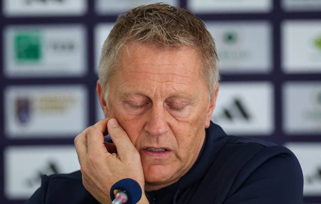 Republic of Ireland press conference, PK, Pressekonferenz Fadil Vokrri Stadium, Pristina, Kosovo 23 9 2026 Head Coach Heimir Hallgrimsson Heimir Hallgrimsson 23 9 2026  Copyright: xx RB2_8223